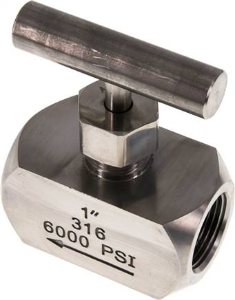 Nadel-Absperrventil, Edelstahl, G 1", PN 400