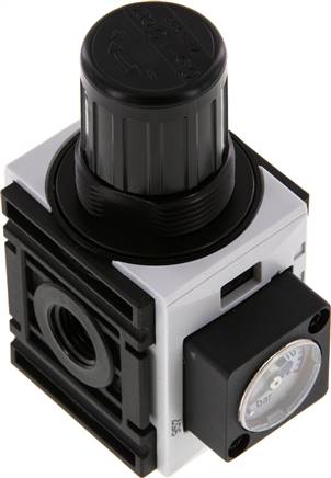 FUTURA Druckregler, G 1/4", 0,5 - 10bar, Baureihe 0, Kompaktmanometer