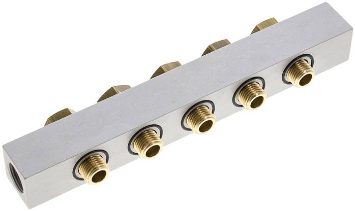 P-Leiste inkl. Hohlschrauben und Dichtungen für Ventilbaureihe M07 / P07 R 141/5