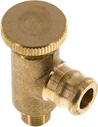 Ablassventil / Entlüftungsventil mit Tülle, G 1/8", PN25