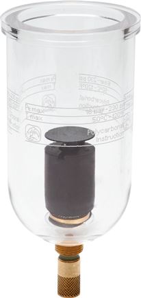 STANDARD Kunststoffbehälter f. Filter, Standard 2, Kondensatablass automatisch (drucklos geschlossen)