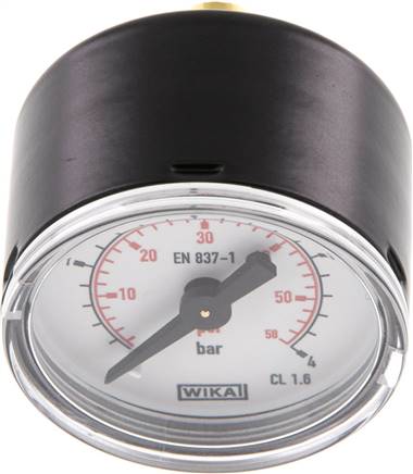Manometer waagerecht (ST/Ms), 40mm, 0 - 4 bar, G 1/8"