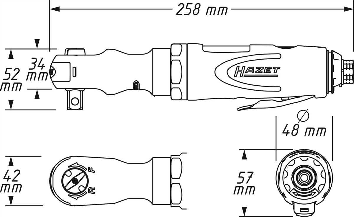 Cacciavite a cricchetto HAZET 9022P-2