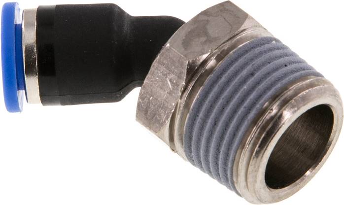 45°-Steckanschluss R 3/8"-6mm, IQS-Standard