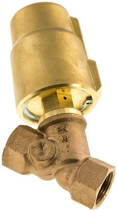 Schrägsitzventil Messing, G 3/4", offen, Standard