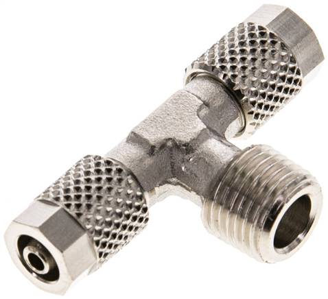 T-Verschraubung R 1/8"-5x3mm, Messing vernickelt