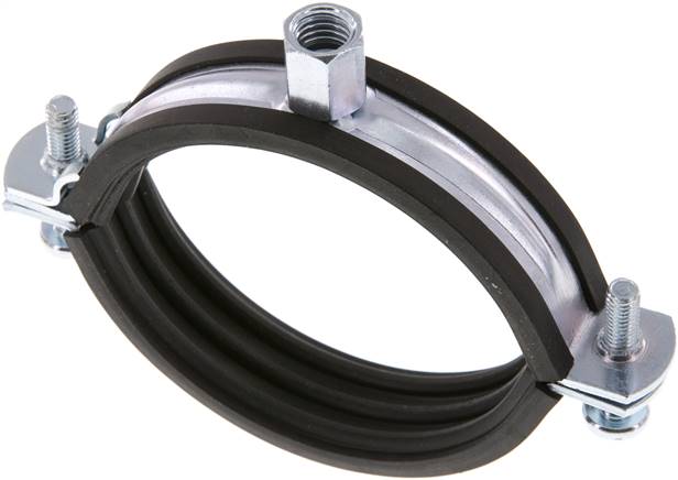 Rohrschelle 72 - 80mm,Stahl verzinkt mit Einlage, FISCHER