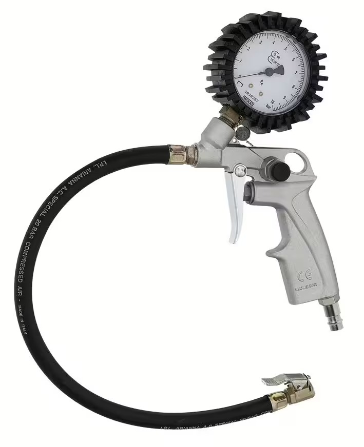 OFFERTA STARTER-SET PRO: compressore ABAC MONTECARLO L25P, tubo flessibile, gonfiatore per pneumatici e pistola a soffio