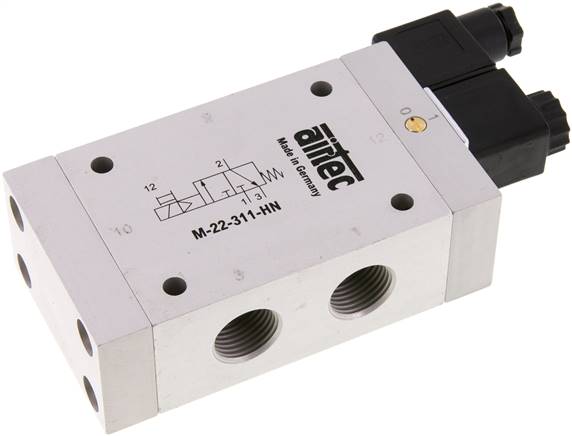 3/2-Wege Magnetventil, G 1/2", Federrückstellung  (NC), 115 V AC