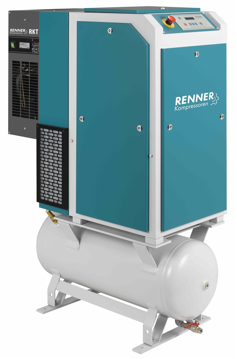 RENNER-compressore RSDKF-PRO 5,5 Serbatoio da 90L con essiccatore a refrigerante - vite a controllo di frequenza