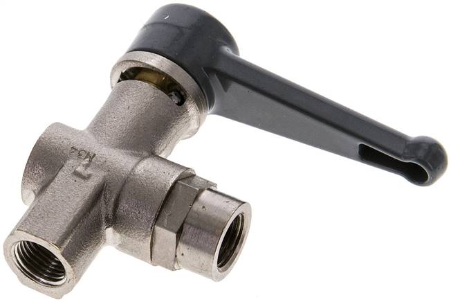 Messing-Winkelkugelhahn, G 1/8", PN 20