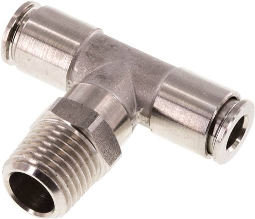 T-Steckanschluss R 1/4"-6mm, IQS-Edelstahl
