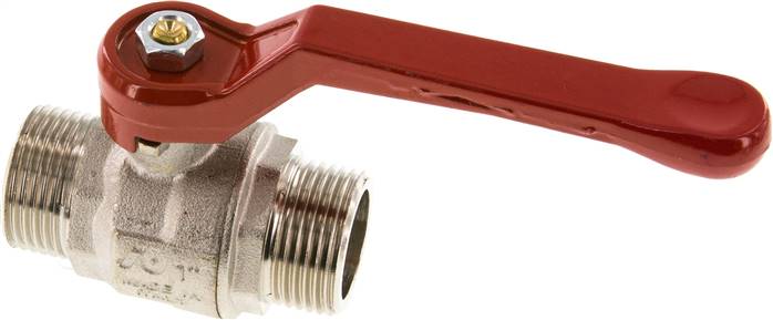 Messing-Kugelhahn, G 1" (Außengewinde), -0,9 bis 40bar