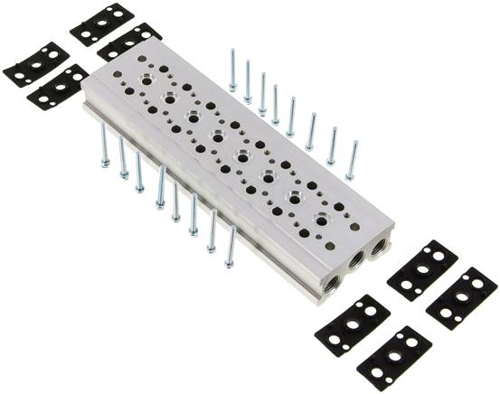 Reihenleiste (8-fach) für SF1000 (5/2 und 5/3-Wege)