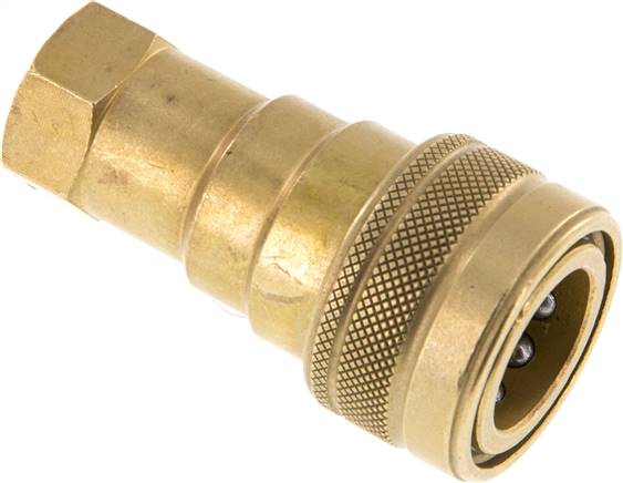 Hydraulikkupplung ISO 7241-1B, Muffe, G 3/8"(IG),Messing