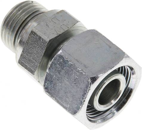 Einstellb. Schneidringverschr. G 1/2"-16 S, Stahl verzinkt