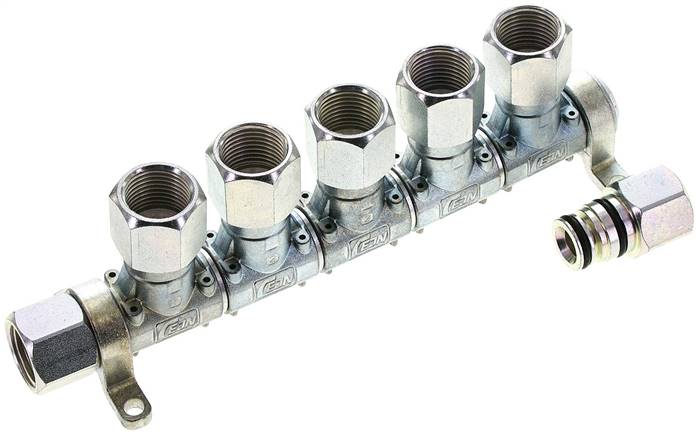 CEJN Multilink 5-fach Verteiler, mit Innengewinde G 1/2" als Abgang