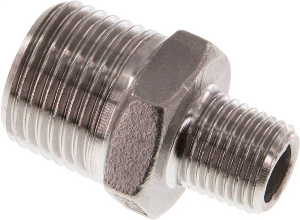 Doppelnippel R 1/2"-R 1/4", 1.4408
