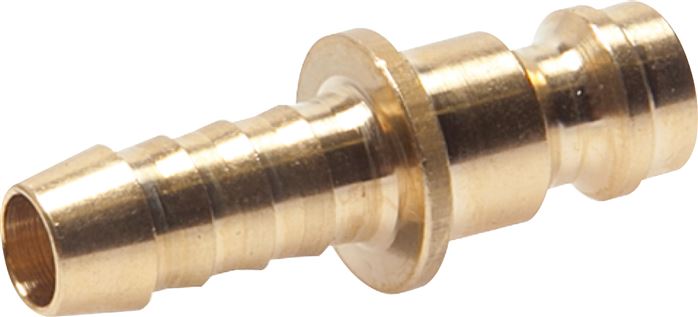 Kupplungsstecker (NW5) 6 (1/4")mm Schlauch, Messing, D= 6 mm