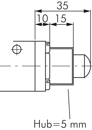 5/2-Wege-Endschalter, G 1/4" , Nocke, Edelstahl