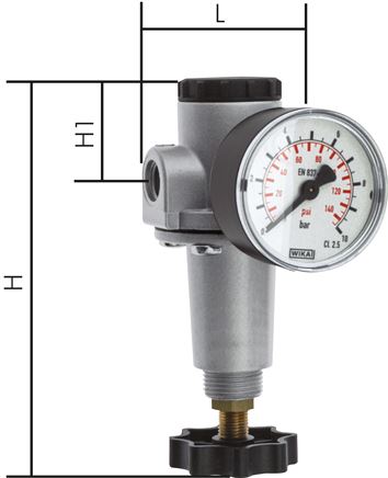 Druckregler G 1/2", 0,2 - 6 bar, Baureihe Standard 3