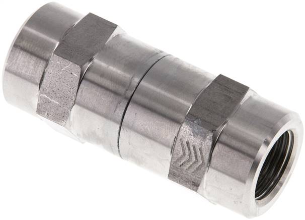 Hydraulik-Rückschlagventil, G 3/8", PN 350, Edelstahl, Öffnungsdruck 1 bar