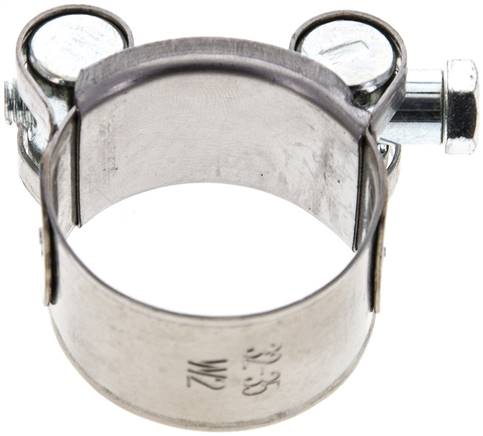 20mm Eco-Gelenkbolzenschelle, 32 - 35mm, 1.4016 (W2)