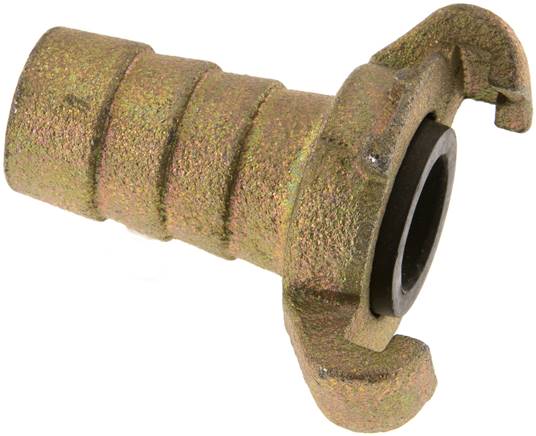 Kompressorkupplung 25 (1") mm Schlauch, Stahl verzinkt, Dichtung NBR