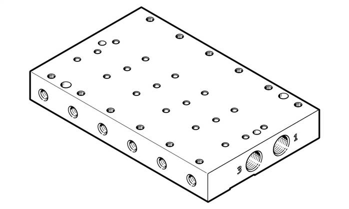 FESTO VABM-P7-18MB-G18-M5-6 (8076389) Anschlussleiste