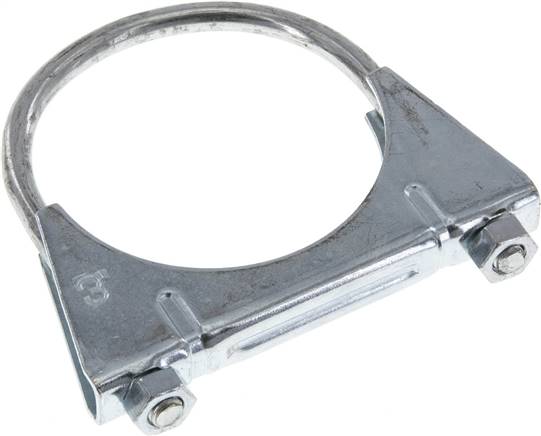 Bügelschelle komplett, 75mm, Stahl verzinkt