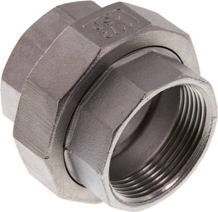 Verschraubung flach dichtend Rp 1-1/2" (IG),1.4408