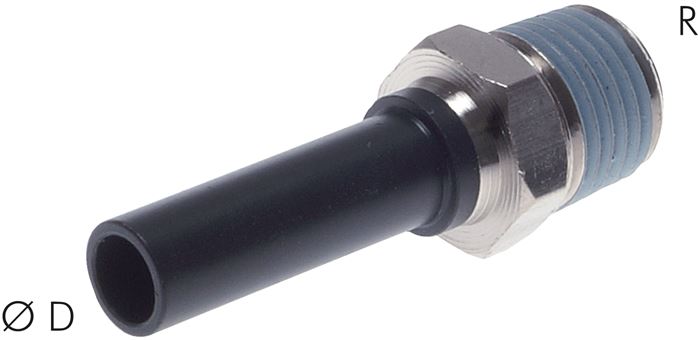 Einschraubtülle R 3/8"-14mm Stecknippel, IQS-Standard