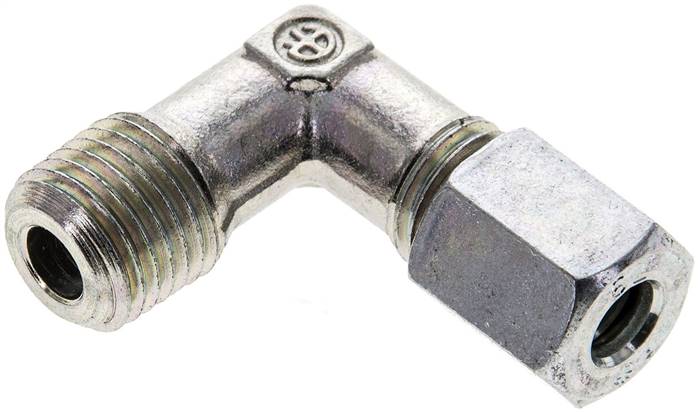 Winkel-Schneidringverschraub. NPT 1/4"-6 L (M12x1,5), Stahl verzinkt