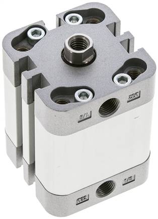 ISO 21287-Zylinder, doppeltw., Kolben 32mm, Hub 20mm, Kolbenstange mit IG