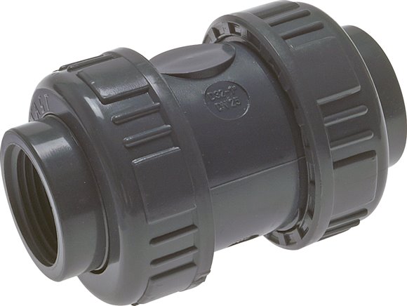 Rückschlagventil, PVC-U / FKM, Rp 3/8"