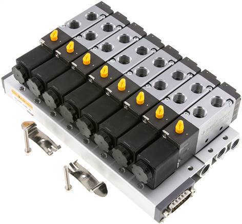 Multipol-Ventilterminal, G1/4", 8 Stationen, 24V DC