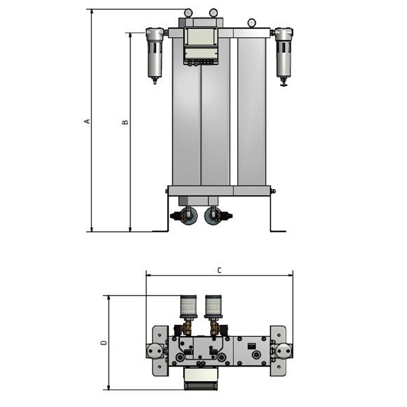 Druckluft-Adsorptionstrockner-ölfrei ATO-APN 10
