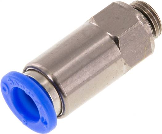 Rückschlagventil G 1/8"-8mm, Durchfluss vom Schlauch zum Gewinde, IQS-Standard