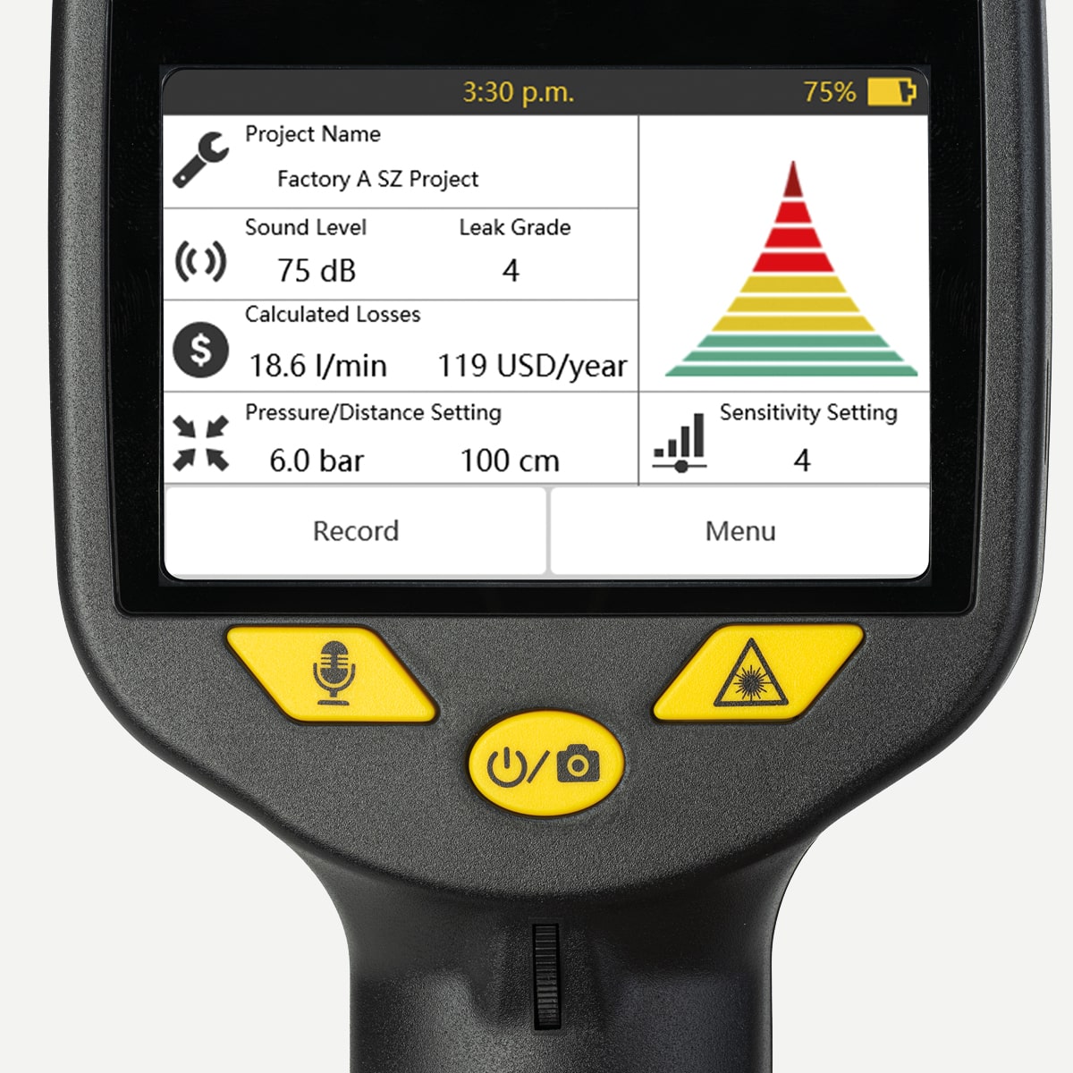 S531 Intelligentes Ultraschall-Leckagesuchgerät Druckluft im Set, inkl. LMS-Lizenz
