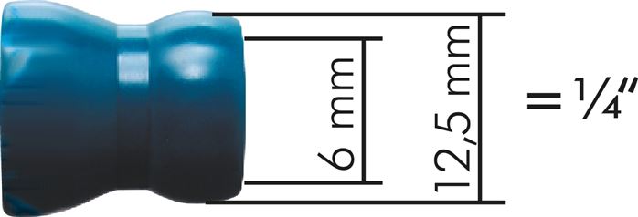 Gelenkschlauch, 1/4", T-Verteiler
