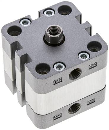 ISO 21287-Zylinder, doppeltw., Kolben 40mm, Hub 5mm, Kolbenstange mit IG