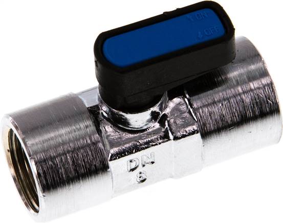 Messing-Minikugelhahn Rp 3/8"-Rp 3/8" (IG), PN 20