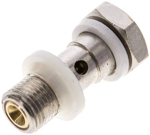 Drosselhohlschraube G 1/8", zu- und abluftregelnd (C), Schlitzschraube (mit Schraubendreher einstellbar)