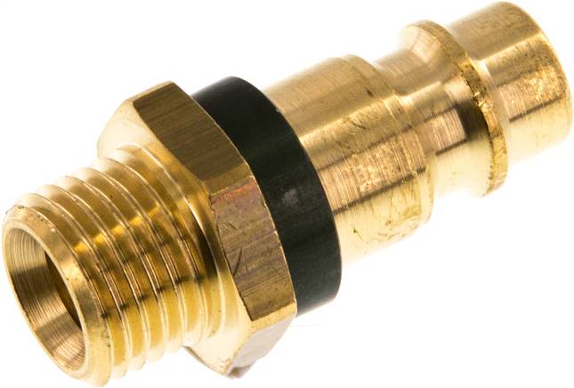 Kupplungsstecker (NW7,2) G 1/4"(AG), grün, Kreis Ø 12,5 mm