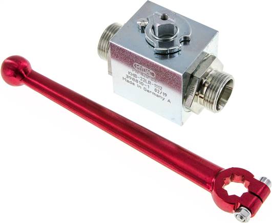 Hochdruck-Kugelhahn, Stahl, 22 L (M30x2), 0 bis 160bar