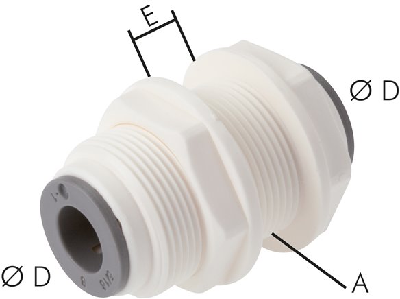 Schott-Steckanschluss 8mm, IQS-LE (EPDM-Dichtung)