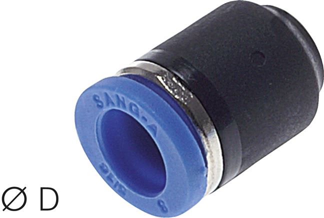 Verschlusskappe für 8mm Schläuche, IQS-Standard