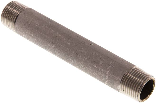 Rohrdoppelnippel R 3/8"-100mm, 1.4571