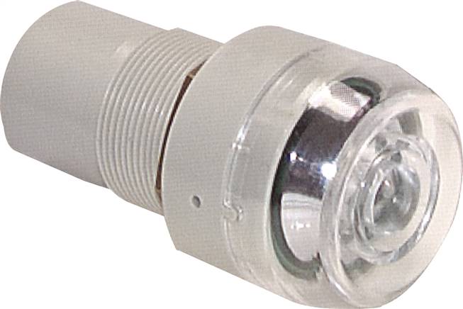 Kunststoff-Druckanzeige, gelb, Steckschlauch 4 mm Ø außen