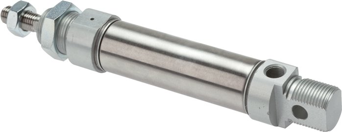 ISO 6432-Zylinder, einfachwirkend, Kolben 16mm, Hub 15mm